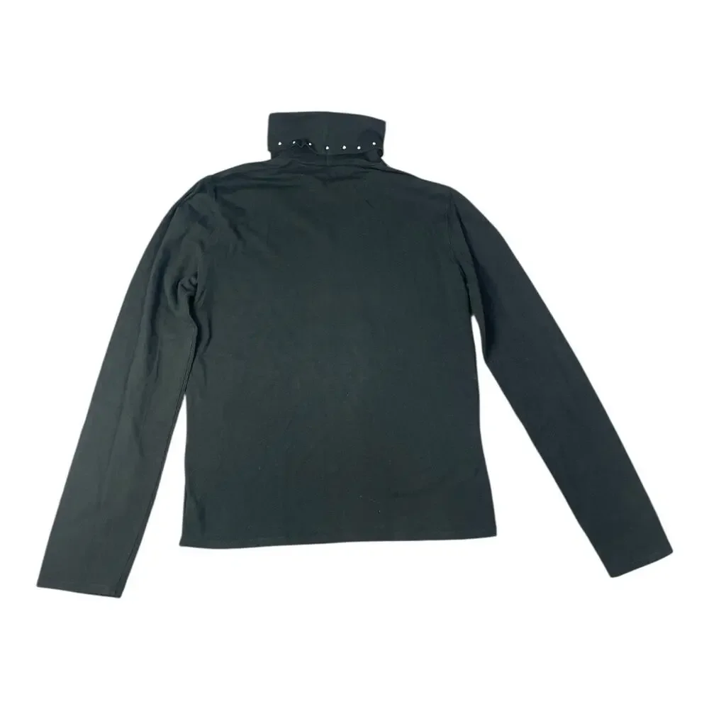 Harley-Davidson Women’s 2006 Black Studded Turtleneck Medium Biker Top - Picture 5 of 5